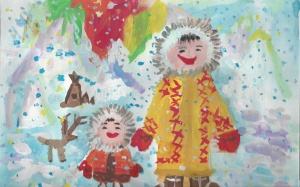   Народные костюмы в творчестве детей