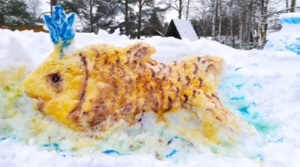 Итоги онлайн-конкурса скульптура из снега «Мещерская сказка»