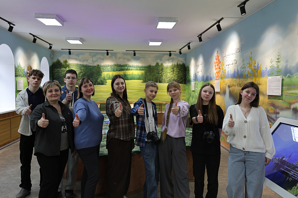 Юные креативщики посетили визит-центр национального парка «Мещера»